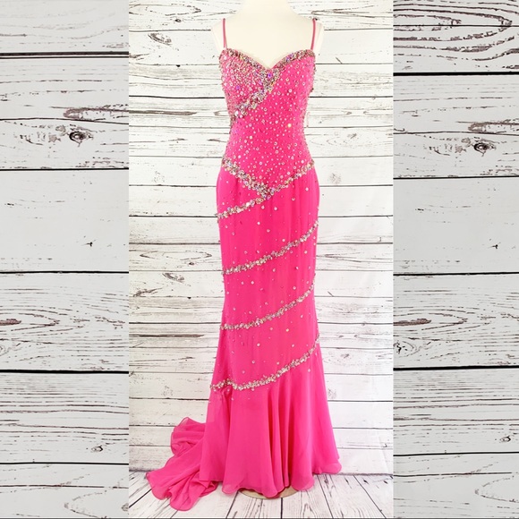 Ciré Dresses & Skirts - Ciré Landa pink long sequin dress mermaid